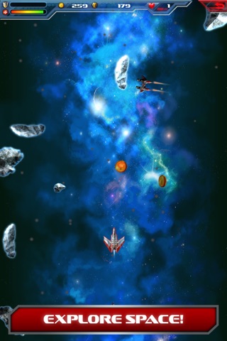 Space Gunner Pro Game - Fight aliens, win battles and conquer the Galaxy on your spaceship. Free! screenshot 2