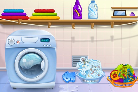 Baby Home Adventure – Free fun newborn baby care and washing cleaning game screenshot 4