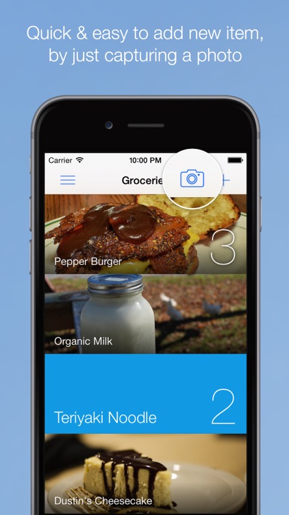 Waste No More - Grocery, Shopping Lists & Home Inventory! Create Your Own Item Lists!