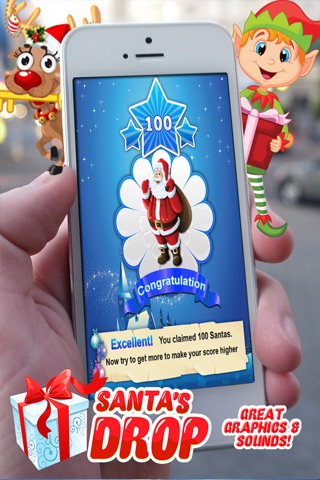 Santa's Drop Pro ~ An Educational Christmas Game for Kids and Candy Sticks screenshot 3