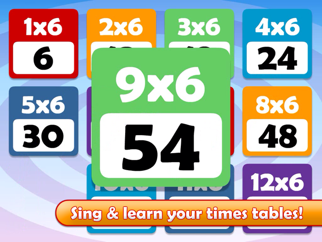 Math Songs: Times Tables 1x - 6x HD(圖2)-速報App