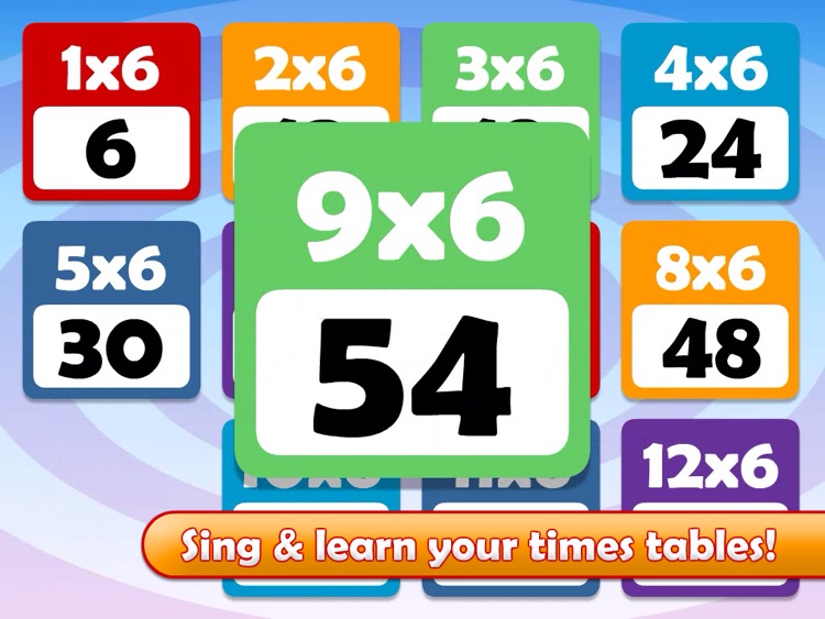 Math Songs: Times Tables 1x - 6x HD