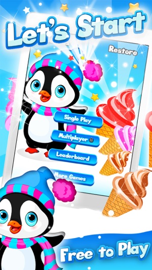 Arctic Penguin Monty in the Frozen Ice Cream Club Hunt Free (圖4)-速報App