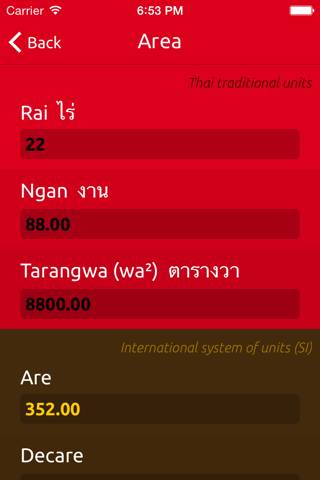 Rai Converter – Convert Thai, Chinese, Japanese, Imperial, U.S. & SI System Units For Free screenshot 2