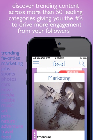 HashMash - Hashtags socialmedia discovery platform screenshot 4