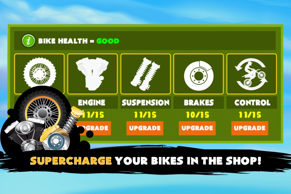 Stickman Bike Hill Race Free Addictive Rider Run screenshot 4