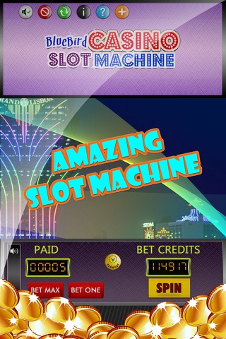 Bluebird Casino Jackpot Slots Single Slot-Machine screenshot 2