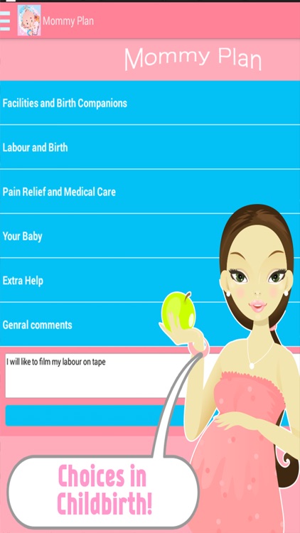 Mommy's Plan: A Medical List of Wishes For Newborn Projects screenshot-3