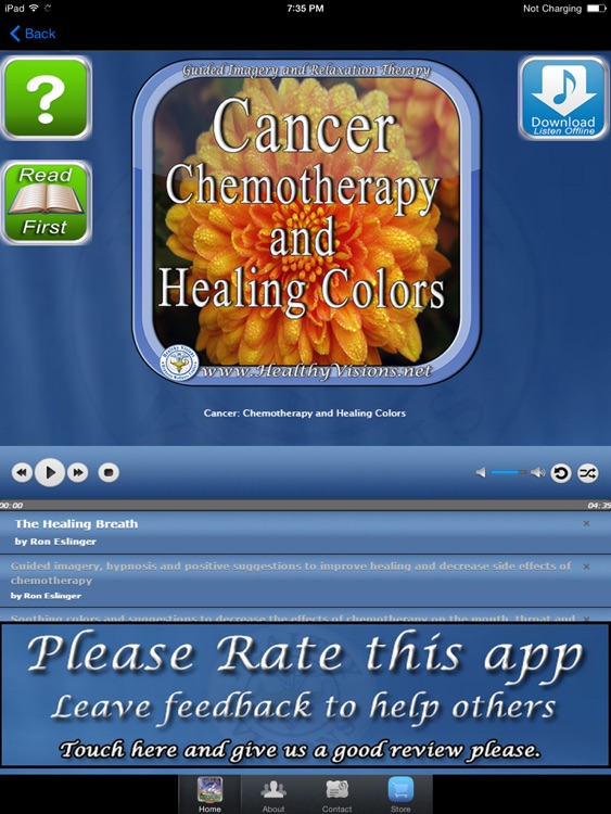 Cancer Chemotherapy and Healing Colors for iPad