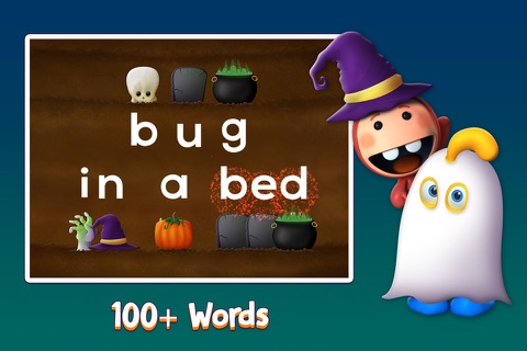 Halloween Phonics & Spelling: Learn ABC Alphabet Names & Shape Playtime for Kids screenshot 4