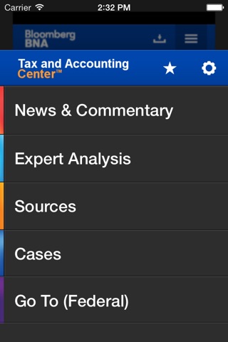 Tax Center by Bloomberg BNA screenshot 2