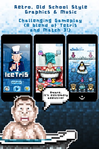 Icetris - Mix of Free Match 3 Game & Classic Arcade Falling Blocks screenshot 2