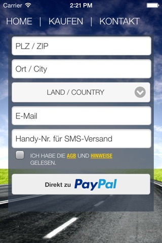 Kurzzeitversicherung eVB screenshot 2