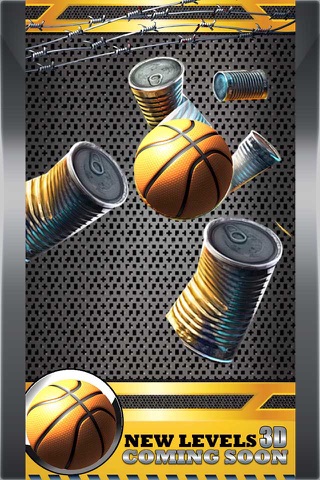Shoot Hoops Basketball Toss Game 3D - Real Knockdown Cans Flick Game screenshot 3