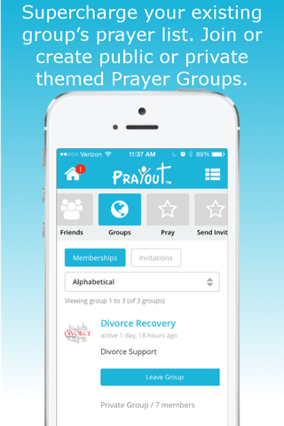PrayOut - Voice Prayer Social Network screenshot 2