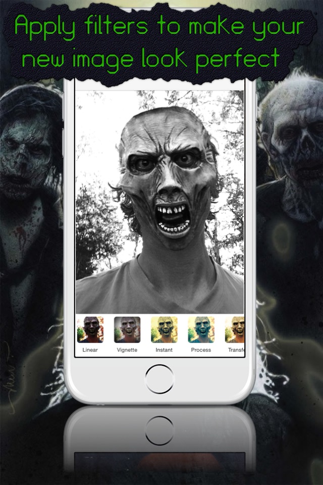 Mask Booth - Transform into a zombie, vampire or scary clown screenshot 3