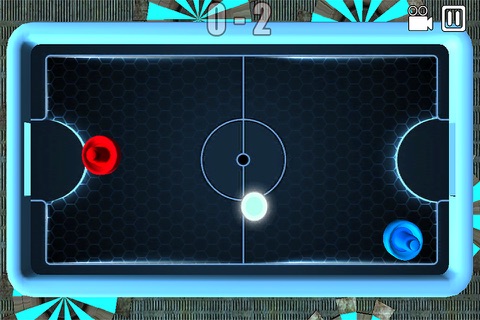 Glow Snow Hockey HD - A Christmas Airhockey Simulation Game screenshot 3