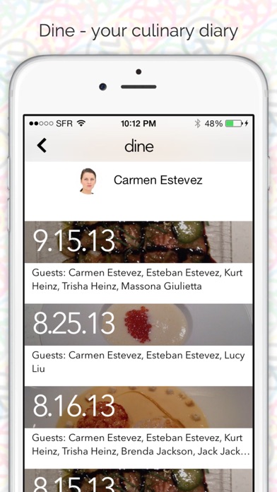How to cancel & delete Dine - your culinary diary from iphone & ipad 1