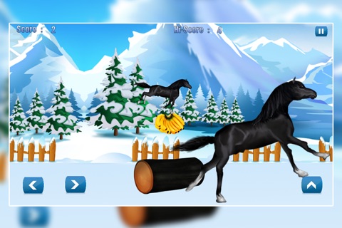 Horse Poney Wild Agility Race 2 : The winter icy mountain dangerous path - Free screenshot 4