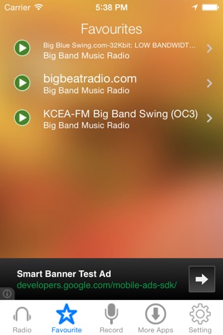 Big Band Music Radio Recorder screenshot 3