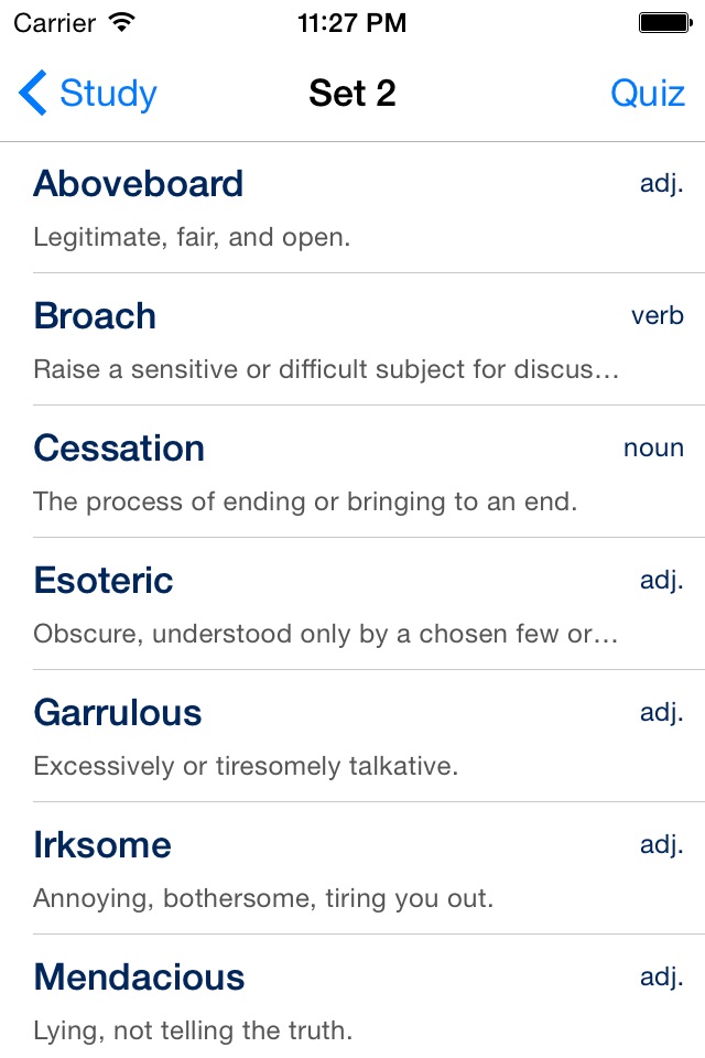 GRE Vocabulary Essentials screenshot 2