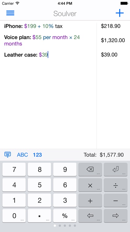 Soulver - the notepad calculator screenshot-0