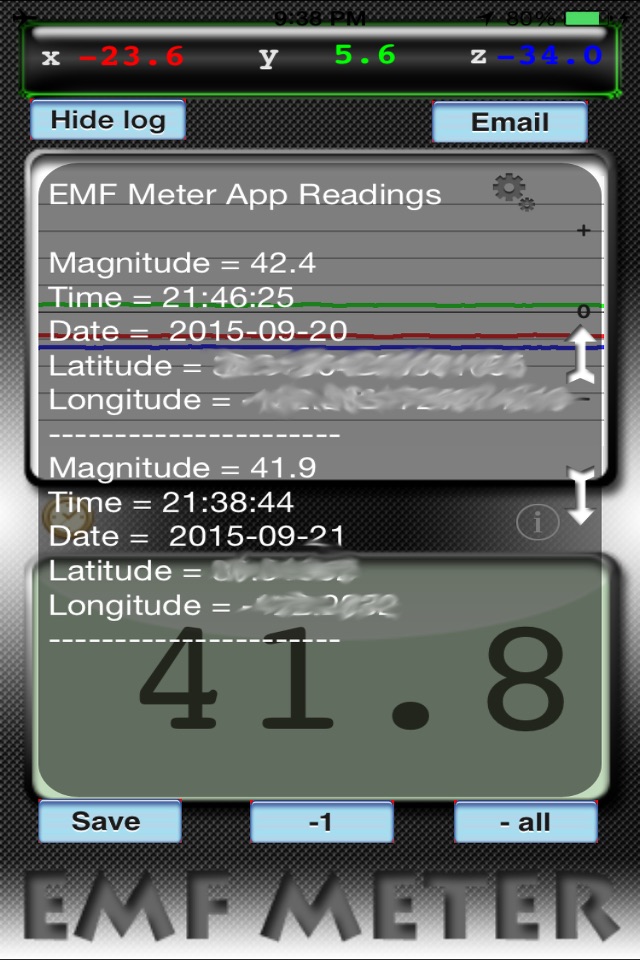 Metal Detector / EMF Meter screenshot 2