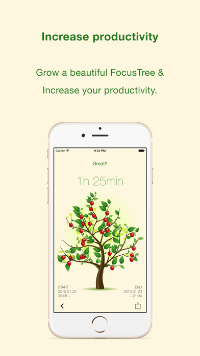 FocusTree: Focus on your work, growing a tree.