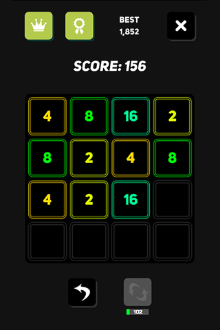 2048 Neon - Endless screenshot 2