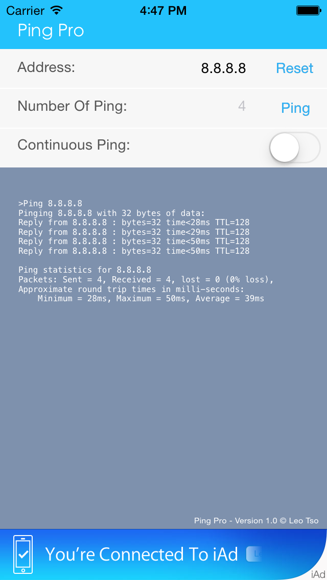 How to cancel & delete Network Ping Pro from iphone & ipad 1