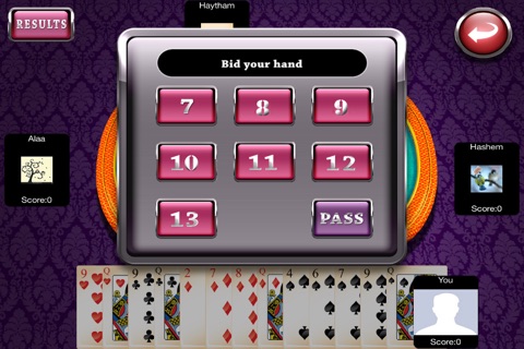 Tarneeb Card Game screenshot 4