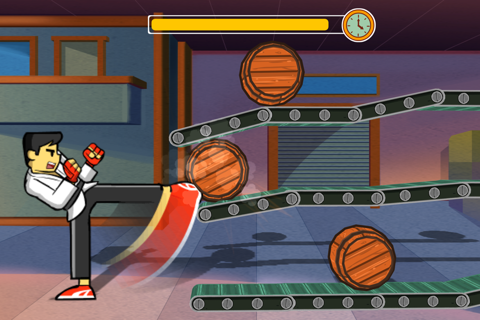 Barrel Kick Fighter 2: An addictive arcade style action free game screenshot 2