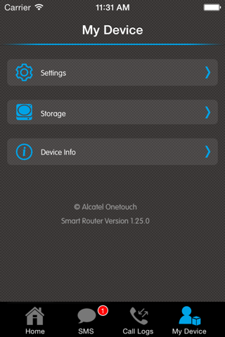 ALCATEL onetouch Smart Router screenshot 4