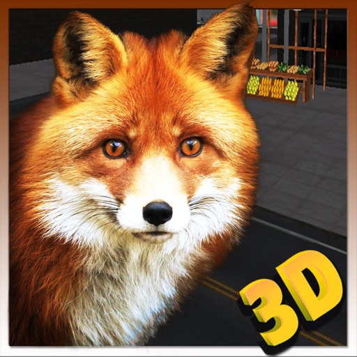 Wild fox simulator 3D - Play as a red fox hunt and steal goods in the fruit stalls icon
