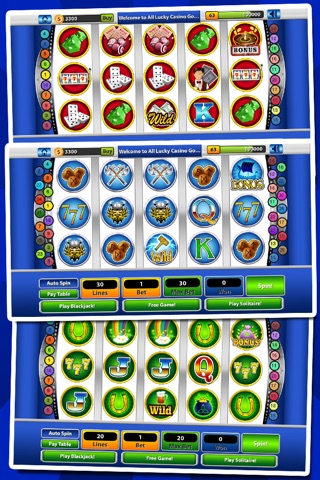 `Lucky Gold Coin Jackpot Casino 777 Slots - Slot Machine with Blackjack, Solitaire, Bonus Prizewheel screenshot 4