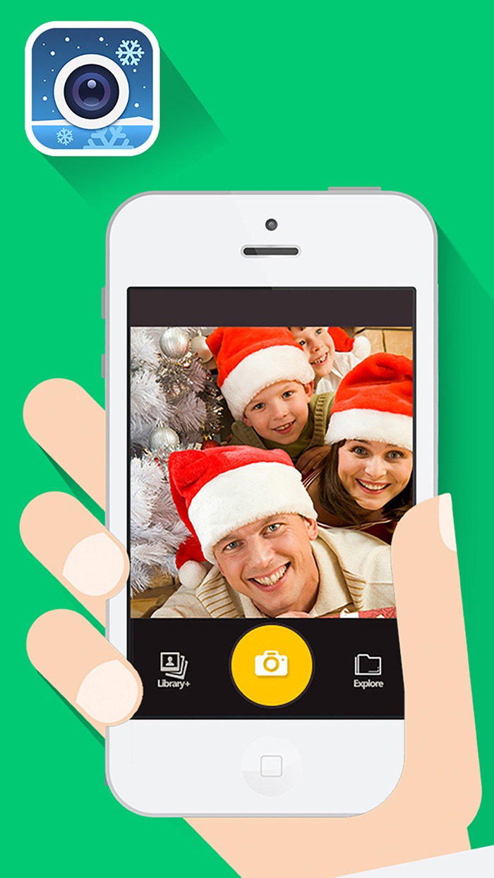 Amazing SnowCam Free - a snow effect cinemagraph  Christmas frames camera