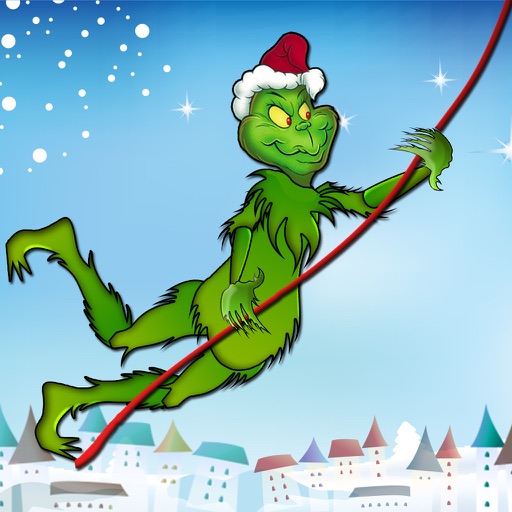 Angry Grinch Stealing Christmas Swing: Swinging Away with the Presents PRO icon