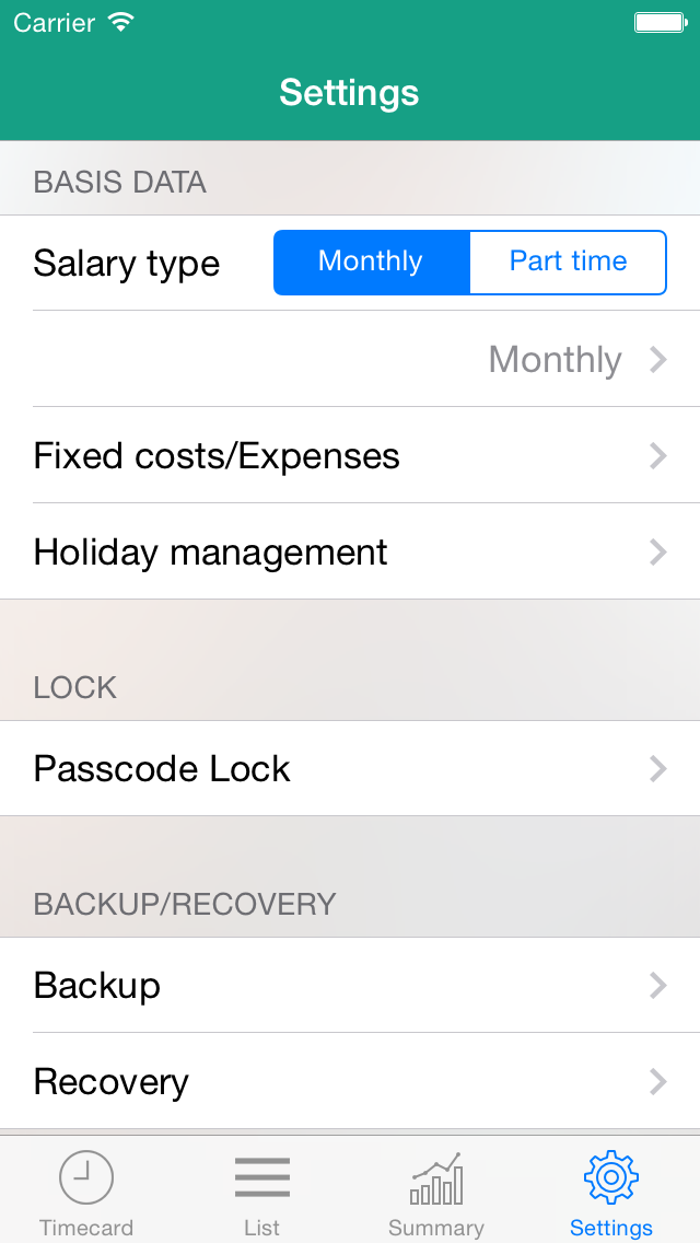 Time card - simple salary management Screenshot 4