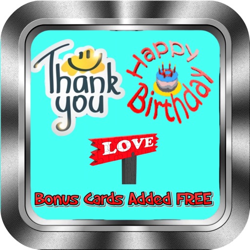 Thank You, Birthday, Love Cards & More Greeting Cards & Wishes:  DIY & Choose Available Cards icon