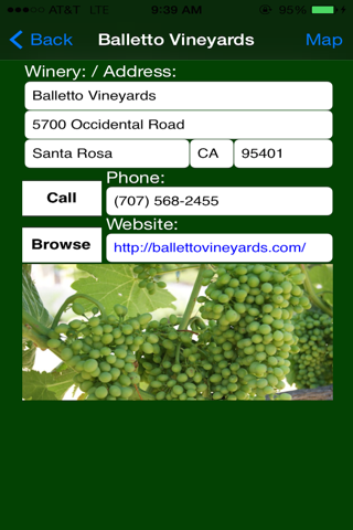 Sonoma County Winery Finder screenshot 4