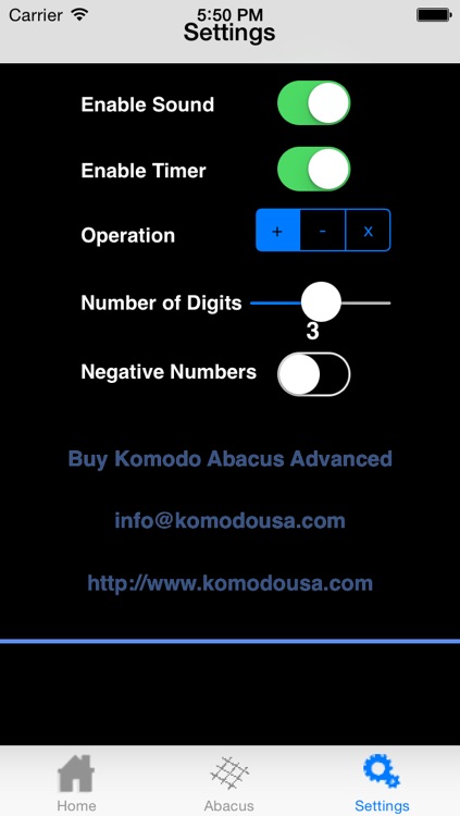 Komodo Abacus Math Program