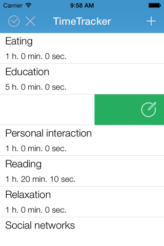 TimeTracker. Хронометраж. Учет времени. Тайм-менеджмент. screenshot 2
