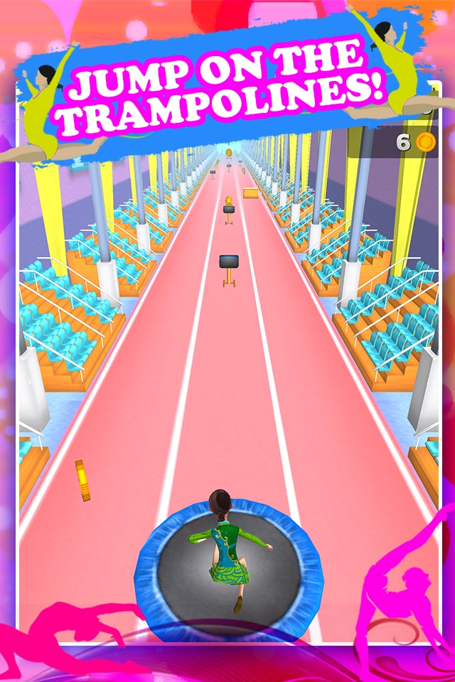 American Gymnastics Girly Girl Run Game FREE screenshot 4
