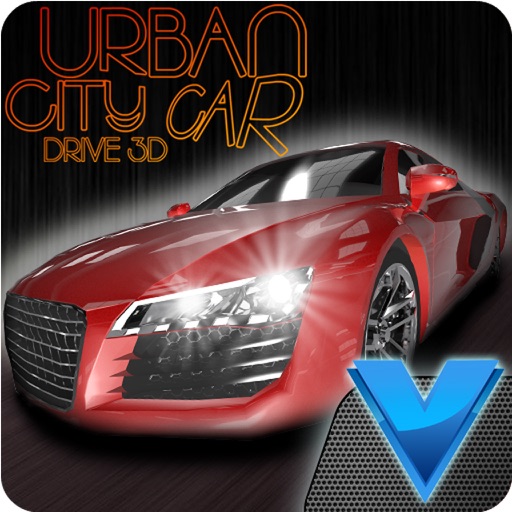 Urban City Car Drive 3D Icon