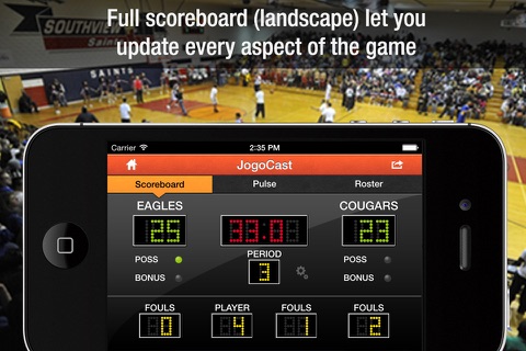 JogoCast Real-time Basketball Scoreboard screenshot 3