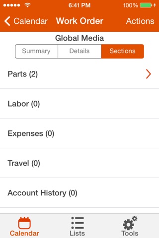 ServiceMax Winter 15 for iPhone screenshot 2