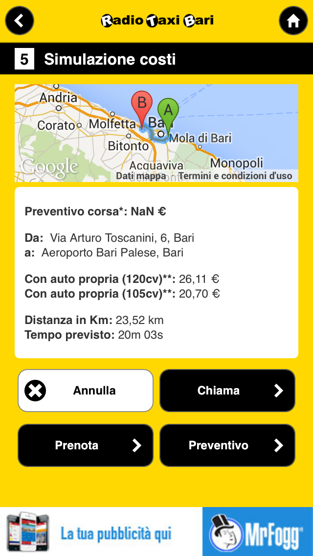 How to cancel & delete RadioTaxiBari from iphone & ipad 1