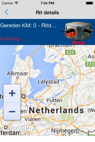 Maps RitRegistratie screenshot 2
