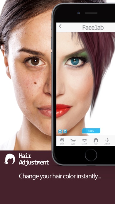 FaceLab - perfect makeover cosmetic retouch & free selfie makeup app Screenshot 4
