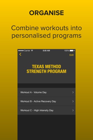 Strongr: Training Log for Weight Lifting and Strength Workouts screenshot 4